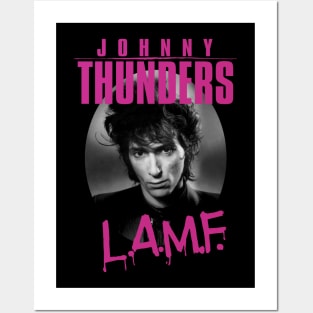 Vintage Johnny Thunders Face To Face black Posters and Art